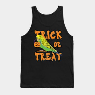 Trick Or Treat Parrot Halloween Celebration Tank Top